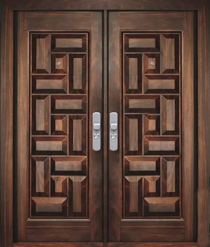 Metal double door design