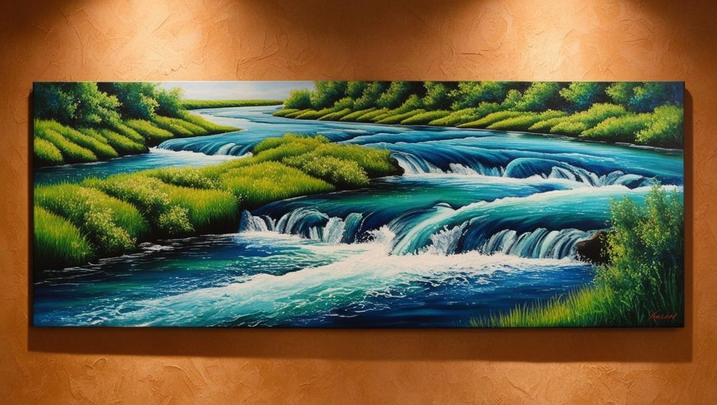 vastu flowing river painting