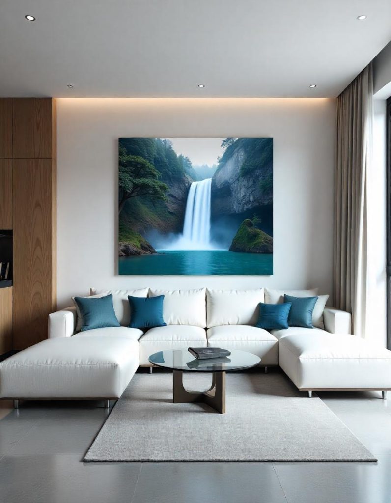 vastu waterfall painting