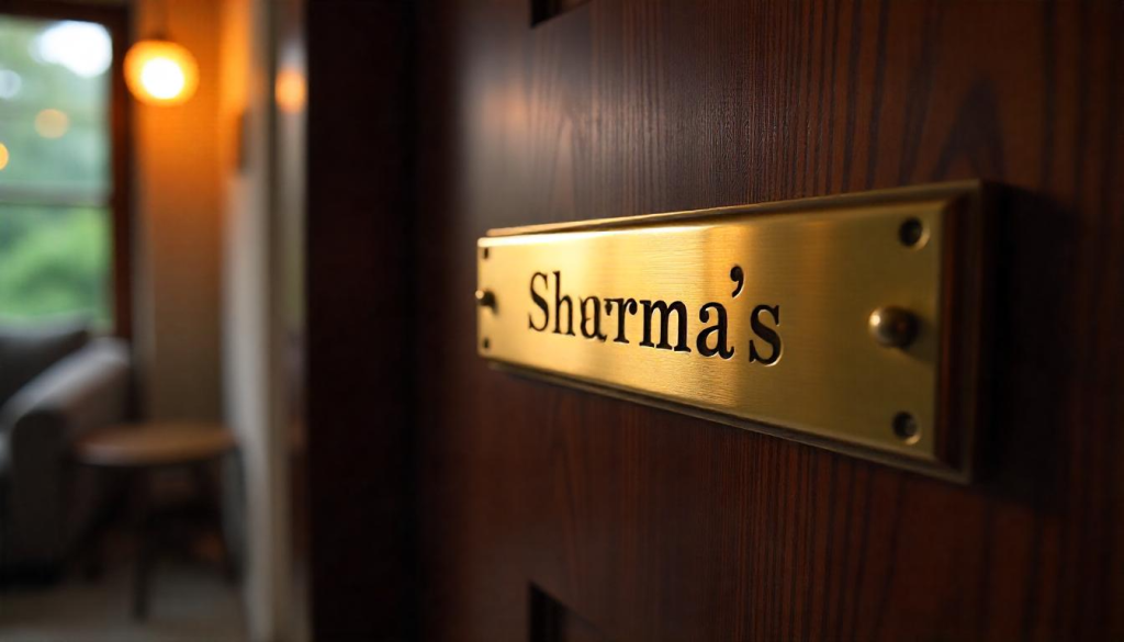 Housewarming gift ideas - nameplate