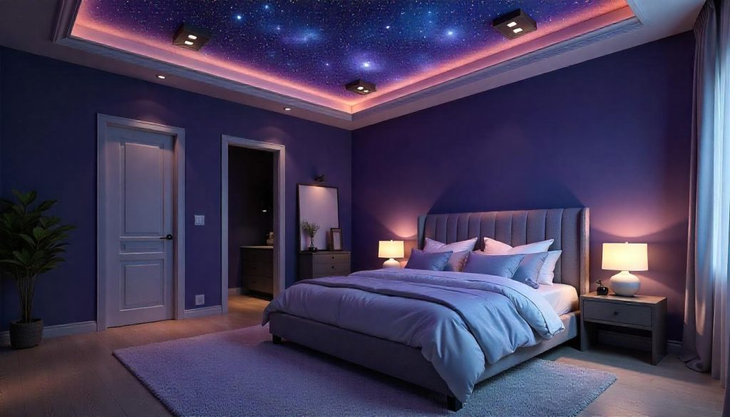 Starry Night POP Ceiling for Bedroom