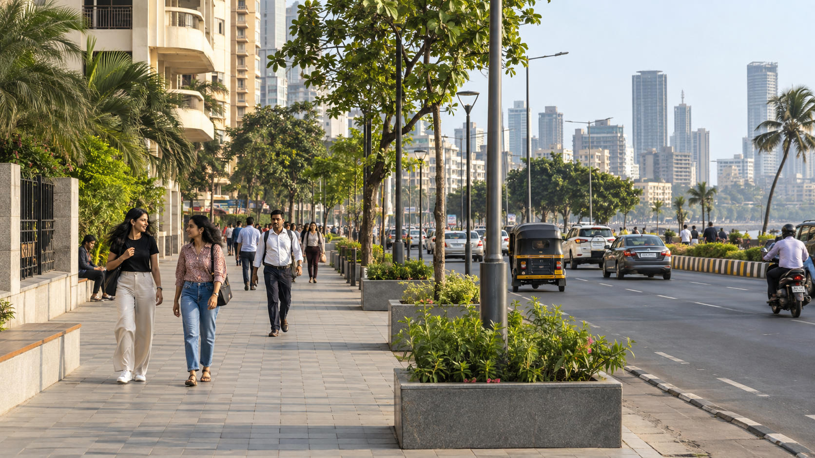 Mumbai’s Footpaths Get Wider